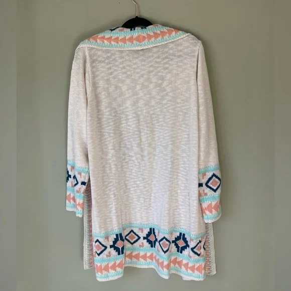 Cardigan duster aztec tribal print - Picture 2 of 2